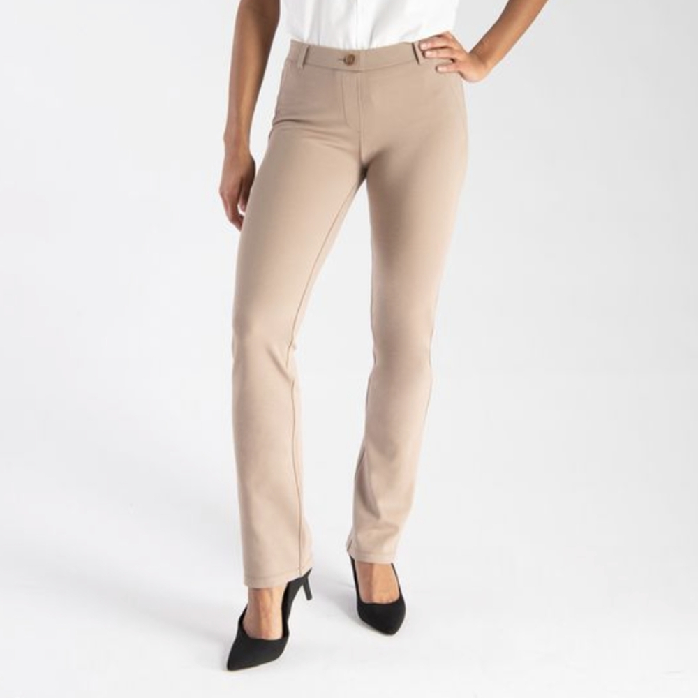 Straight-Leg | Khaki Twill Dress Pant Yoga Pants